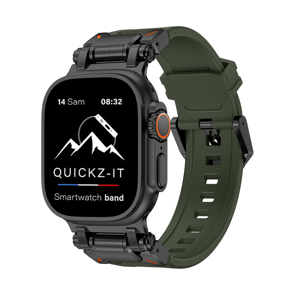 Aegis | Silikon & Titan Armband