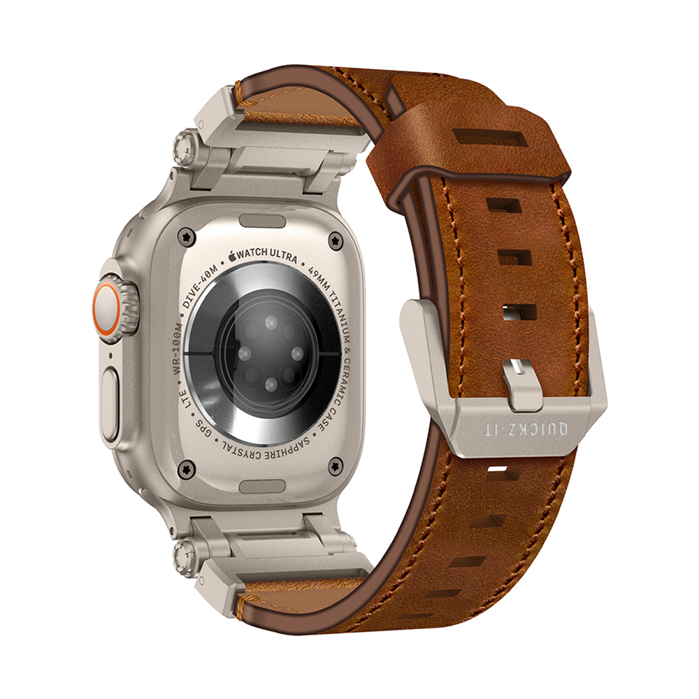 Eternel | Leder & Titan Armband
