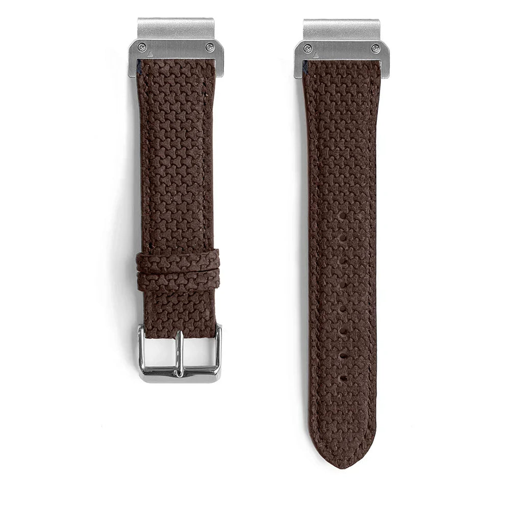 Graphite - Quick-Fit Armband | 22mm (Strukturiertes Echtleder)