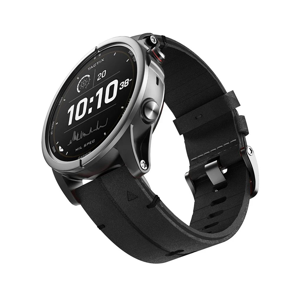Quick-Fit Armband | 22mm (Echtleder & Titan) - 2 Farben