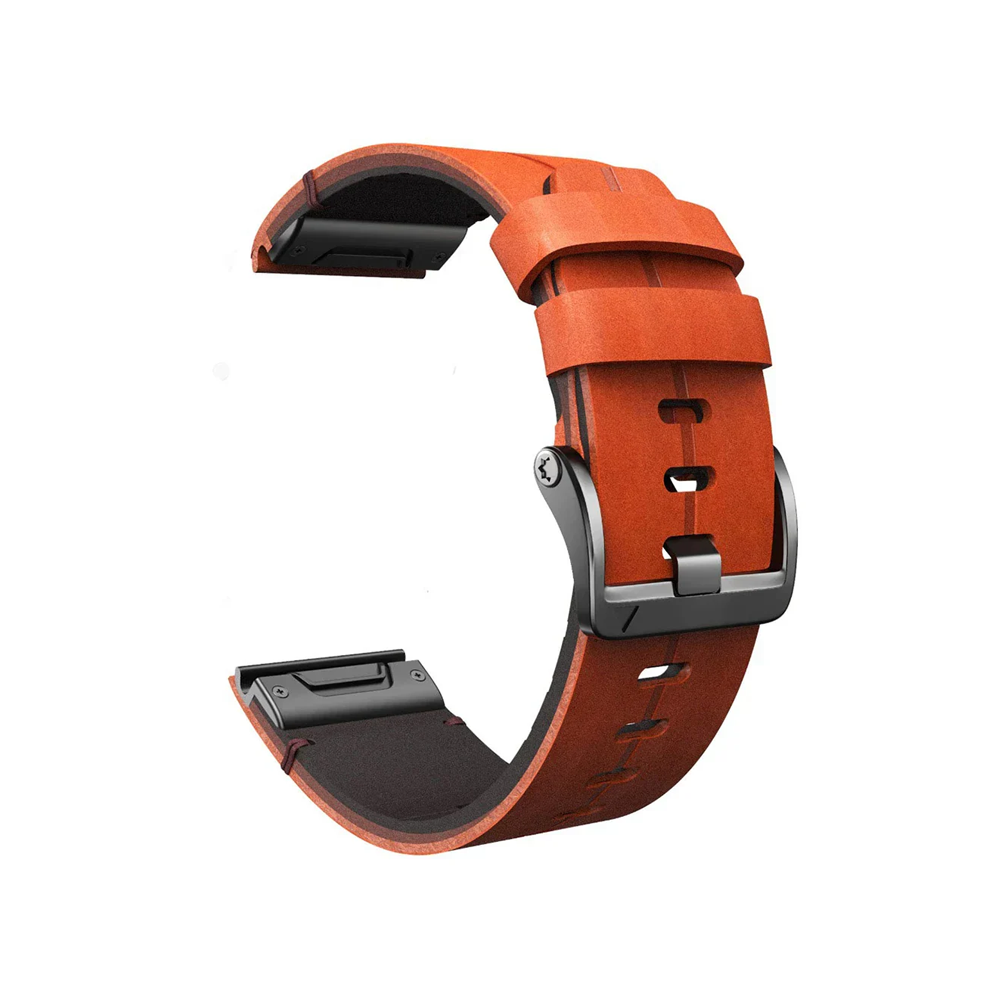 Quick-Fit Armband | 22mm (Echtleder & Titan) - 2 Farben