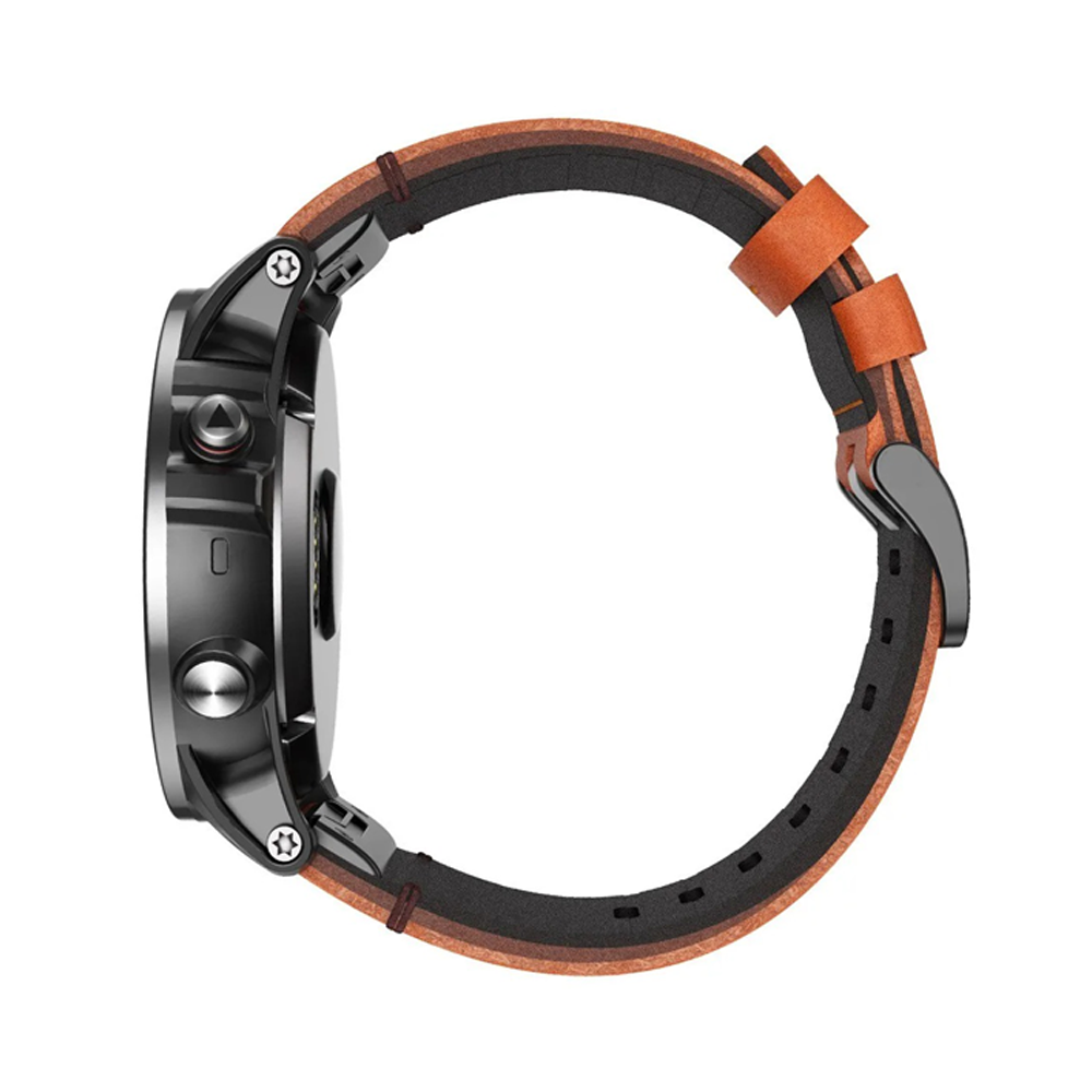 Quick-Fit Armband | 22mm (Echtleder & Titan) - 2 Farben