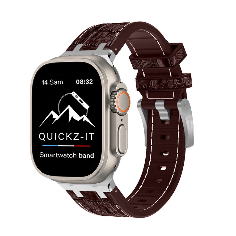 Crocodile | Bracelet Cuir véritable - quickz - it