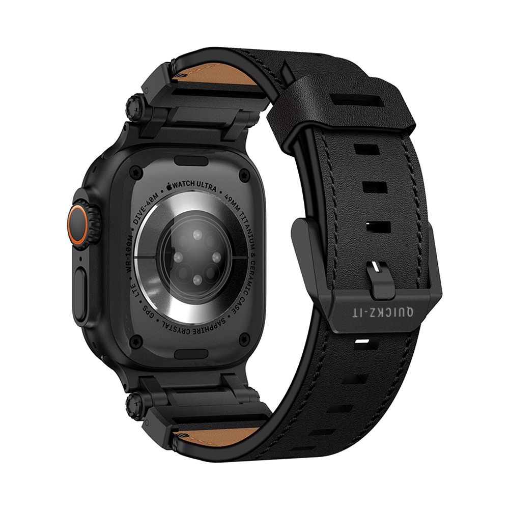 Eternel | Leder & Titan Armband