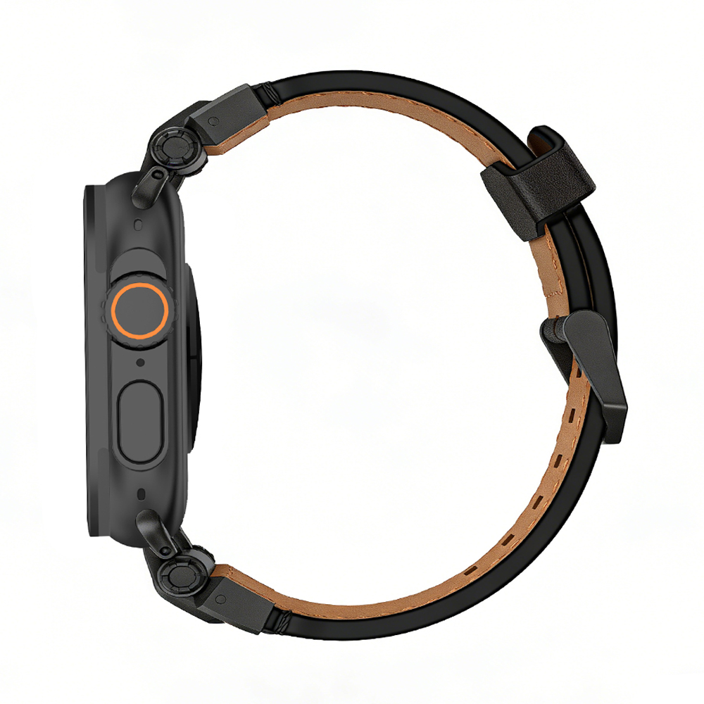 Eternel | Leder & Titan Armband