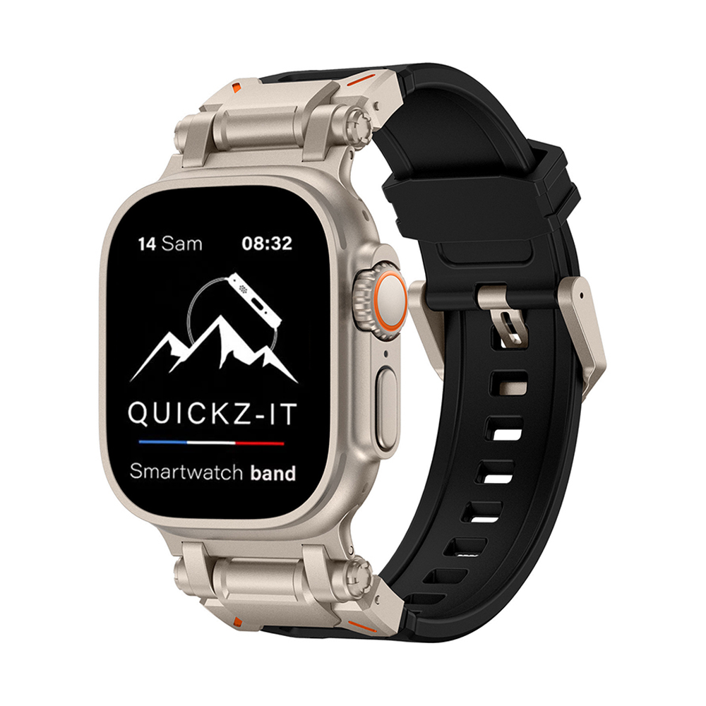 Aegis | Silikon & Titan Armband
