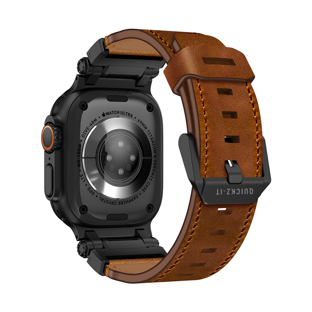 Eternel | Leder & Titan Armband