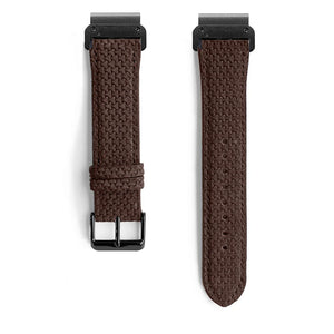 Graphite | Echtleder-Armband strukturiert (22mm)