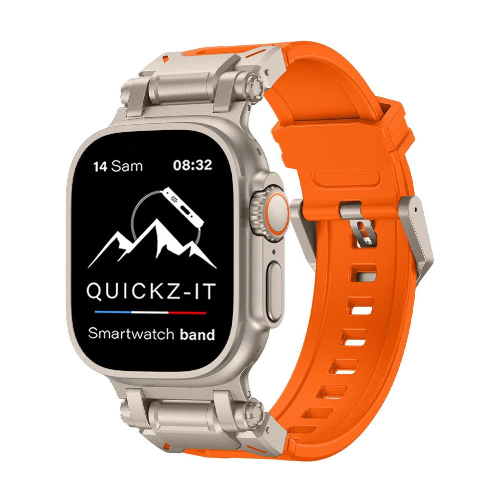 Aegis | Bracelet Silicone & Titane - quickz - it