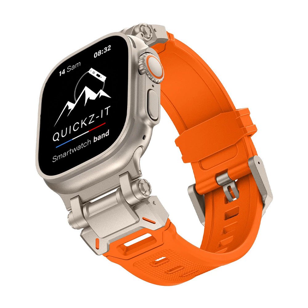 Aegis | Bracelet Silicone & Titane - quickz - it