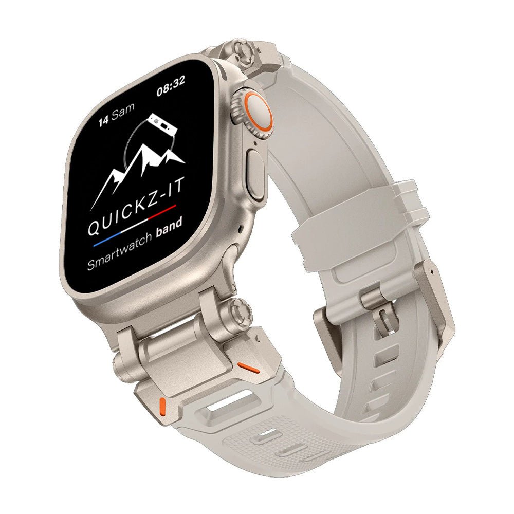 Aegis | Bracelet Silicone & Titane - quickz - it