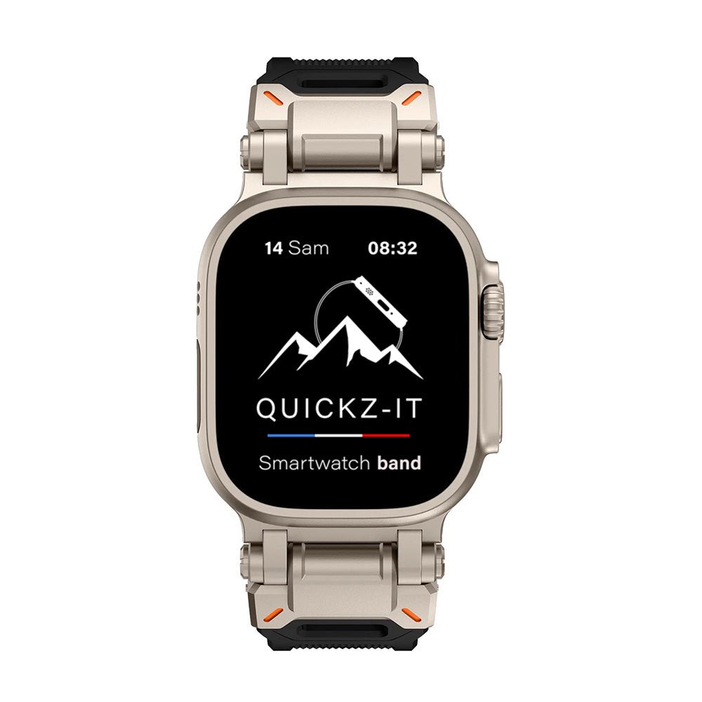 Aegis | Bracelet Silicone & Titane - quickz - it