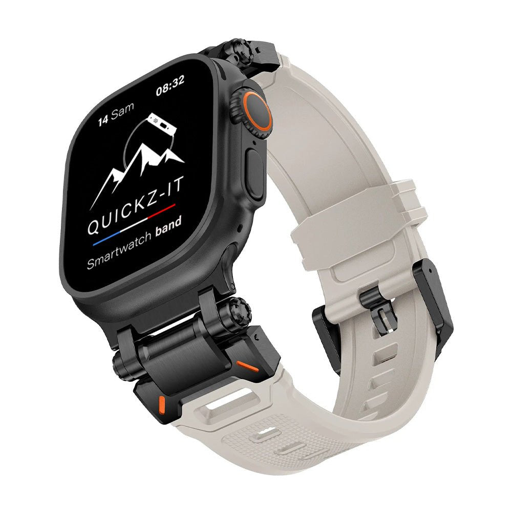 Aegis | Bracelet Silicone & Titane - quickz - it