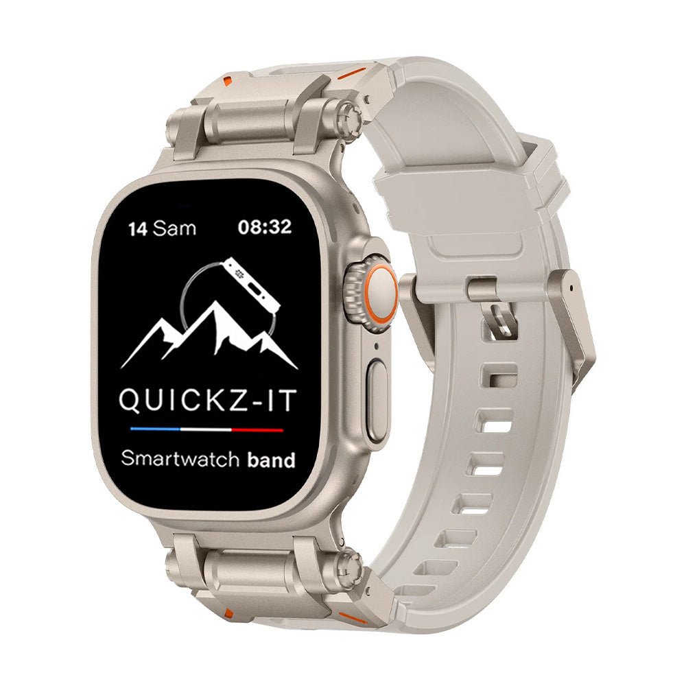 Aegis | Bracelet Silicone & Titane - quickz - it