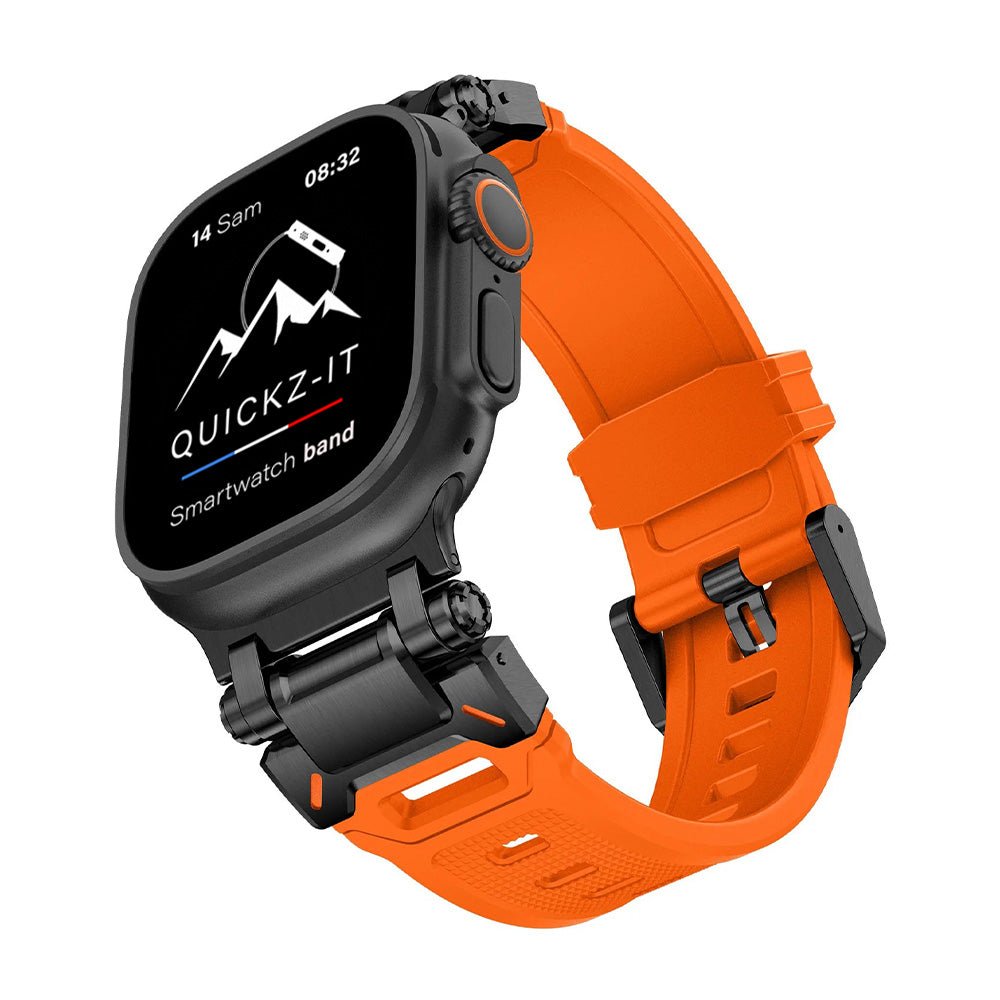 Aegis | Bracelet Silicone & Titane - quickz - it