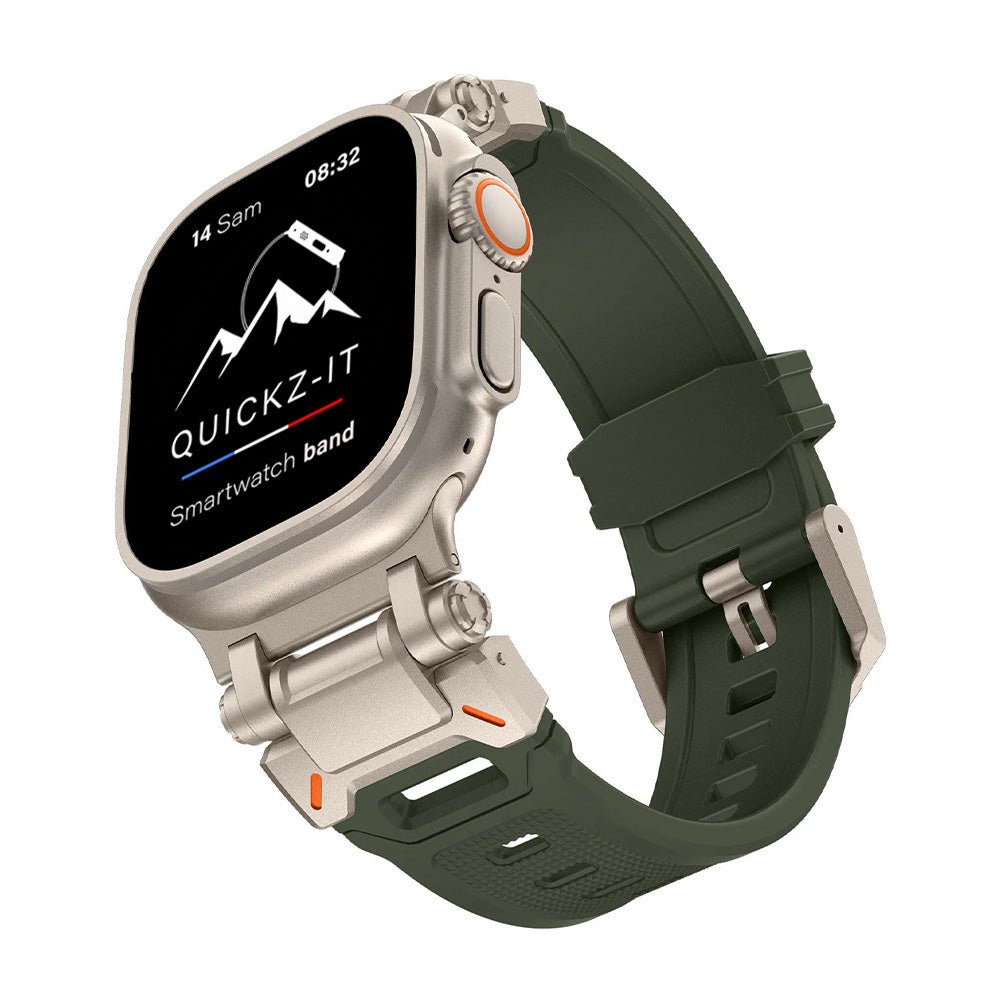 Aegis | Bracelet Silicone & Titane - quickz - it