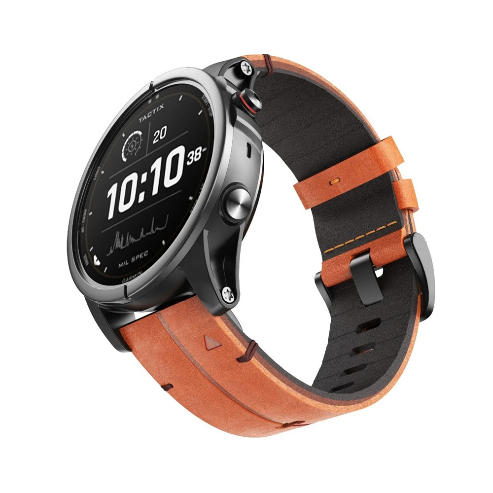 Quick-Fit Armband | 26mm (Echtleder & Titan) - 2 Farben