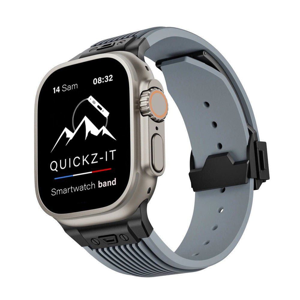 Elite | Bracelet Silicone & Titane - quickz - it