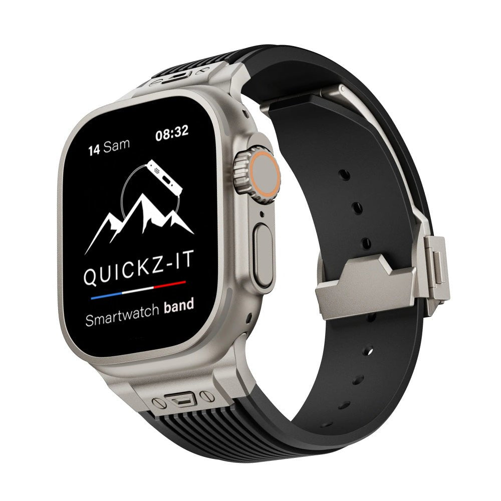 Elite | Bracelet Silicone & Titane - quickz - it