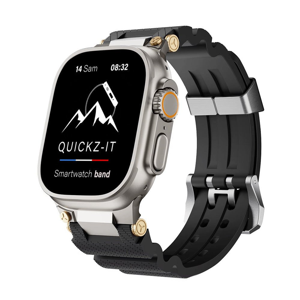 Graal | Bracelet Silicone & Plaqué Or - quickz - it