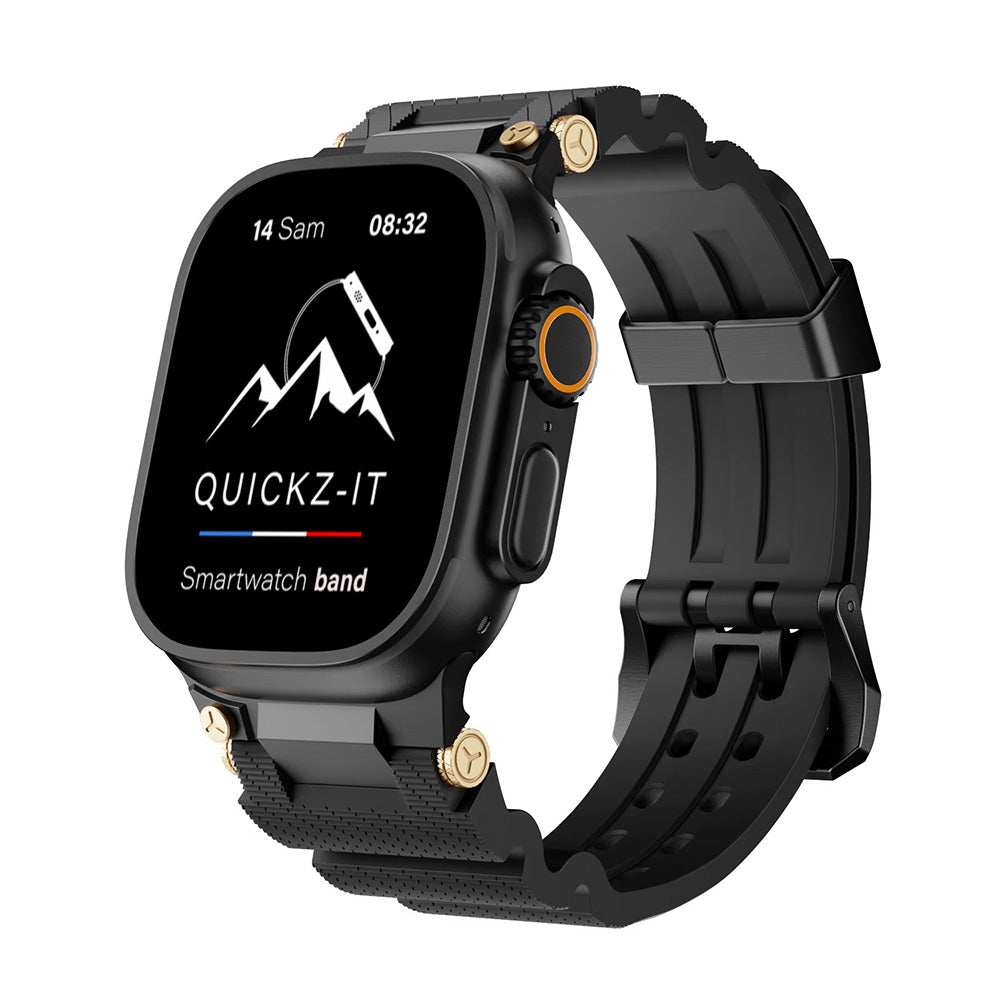 Graal | Bracelet Silicone & Plaqué Or - quickz - it